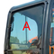 Solar 55V-WV DH60-7 Excavator Window Replacement Windshield