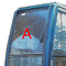 840mm 745mm Excavator Cab Glass KOBELCO Custom Windshield Glass