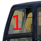 RoHS Left Side Slant Position Excavator Cab Glass 725mm Wide Position NO.1