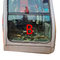 Front Down Excavator Glass Replacement Green White Custom Curved Tempered Glass