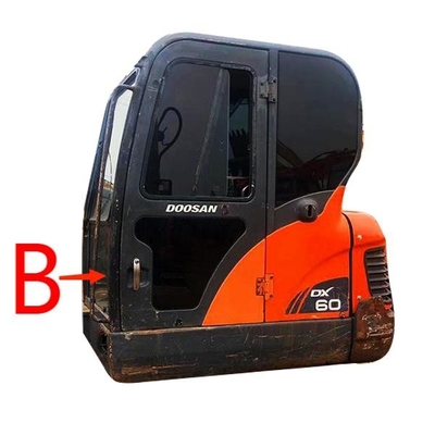 DX70 DH130 DH170 DOOSAN Glass Front Down Position B Windshield