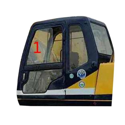 RoHS Left Side Slant Position Excavator Cab Glass 725mm Wide Position NO.1