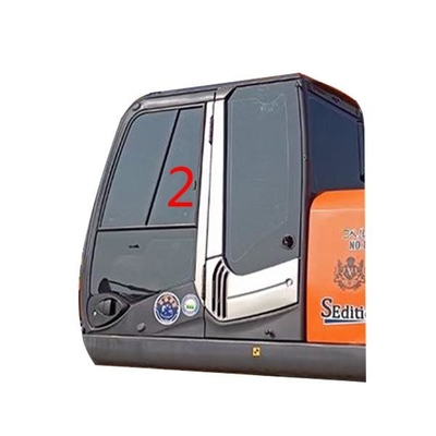 Straight Position Left Door Excavator Glass Replacement 4mm Thick