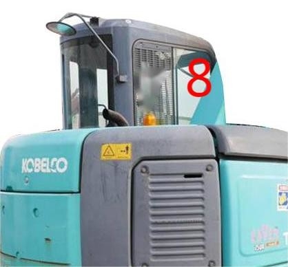 Temperature Resistant Excavator Cab Glass KOBELCO Right Side Position NO.8