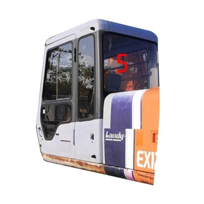 Back Side HITACHI Excavator Glass Green 5mm Tempered Glass