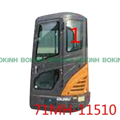 71MH-11510 HYUNDAI Front Glass Excavator Cab Window Left Side Upper Position NO.1 Tempered