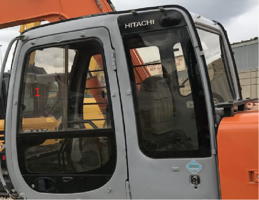4457141 HITACHI Excavator Cab Window Tempered Glass Right Side Position No.7