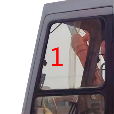 4457173 HITACHI Excavator Glass Cab Window Left Slant Side Position NO.1 Tempered Glass
