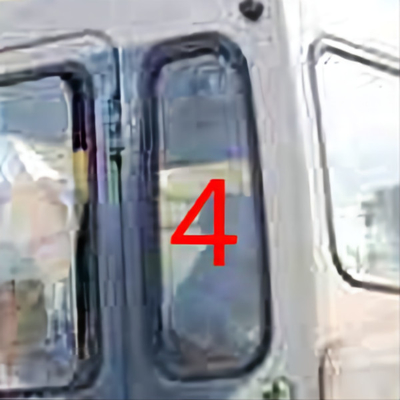 White Excavator Door Window Replacement Left Door Rear Position NO.4