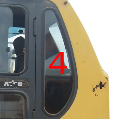 Cab Windshield Tempered Glass Left Back Side Position No.4