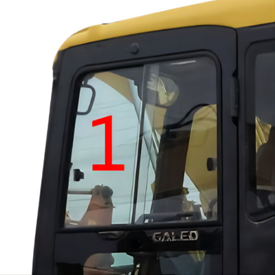 Daewoo KOMATSU Cab Glass Left Side Position Slant NO.1 5mm Thick