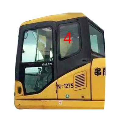 Temperature Resistant Excavator Window Glass Cab Back Left Side Position NO.4