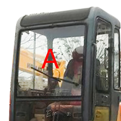 DAEWOO DH55 Excavator Cab Glass Front Up Position A 5mm Thick