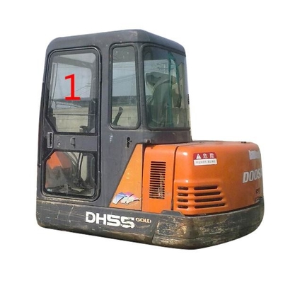 Left Side DAEWOO DH55 Volvo Excavator Windshield 5mm Thick