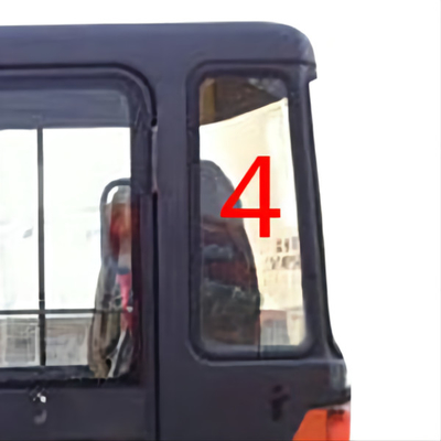 DAEWOO DH55 Excavator Rear Windshield Glass Replacement Tempered