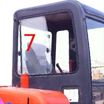 DOT DAEWOO DH55 Excavator Komatsu Cab Glass Right Side Position NO.7