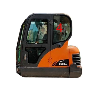 DX60-9 DX70 DOOSAN Glass  Left Door Rear Position NO.4