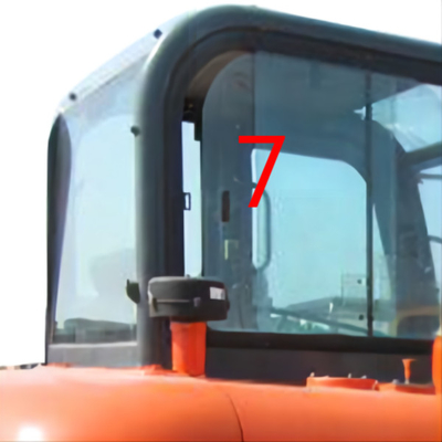 Excavator Digger Window Replacement Right Side Position NO.7