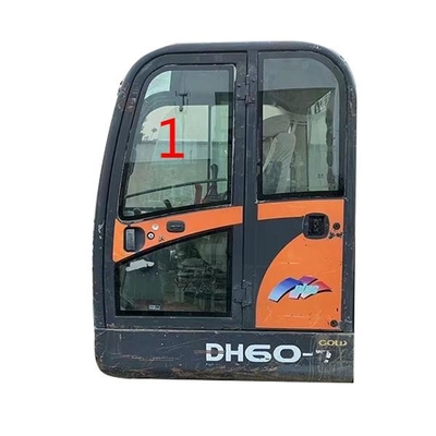 Solar 55V-WV DH60-7 Windshield Tempered Glass Left Side Position NO.1 DOOSAN