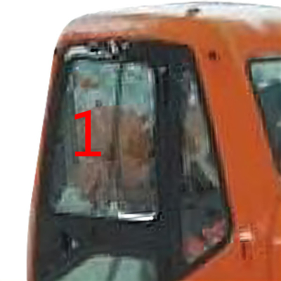 DX220LC-7 DX225LC-9 DOOSAN Glass Left Slant Side Position NO.1 Tempered Excavator Cab Glass
