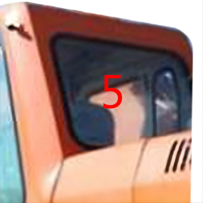 DH215-9 Excavator Cabin DOOSAN Glass Tempered Back Side Window Replacement