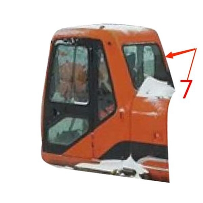 FCC DOOSAN Digger Glass Replacement Right Side Windshield Window Glass
