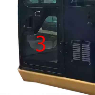 Bending Resistant CATERPILLAR Cab Glass For Diggers OEM Left Door Lower Position NO.3