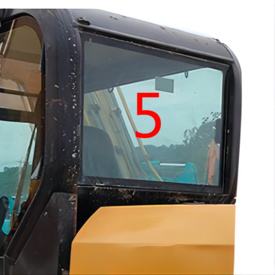 Excavator Cabin CATERPILLAR Cab Glass Back Side Position NO.5 Windshield Tempered Glass