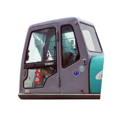Left Door Lower Position Excavator Cab Glass Tempered Position NO.3