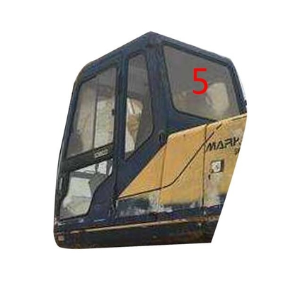 Back Side Tempered Excavator Cab Glass KOBELCO Position No.5 Windscreen Replacement