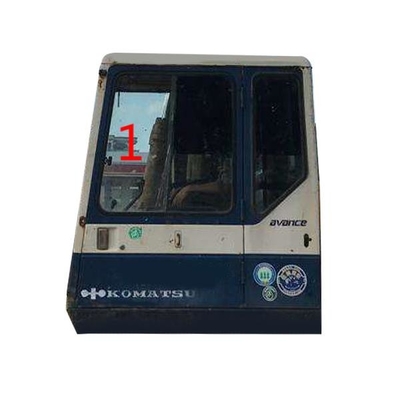 High Impact Strength KOMATSU Cab Glass Left Excavator Door Window Replacement