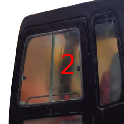 R140-7LC Excavator Window Glass Left Side Straight Position NO.2 HYUNDAI