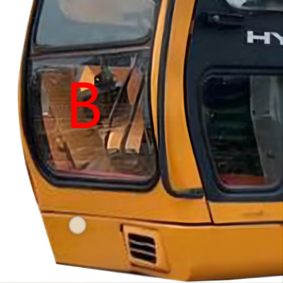 FCC Mini Digger Glass Replacement HYUNDAI Excavator Front Windscreen