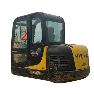 HYUNDAI R60-7 Excavator Door Window Replacement Left Straight Side Position NO.2