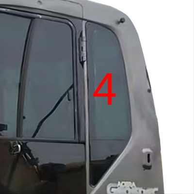 600mm Excavator Glass Replacement Left Door Rear Position NO.4 Windshield