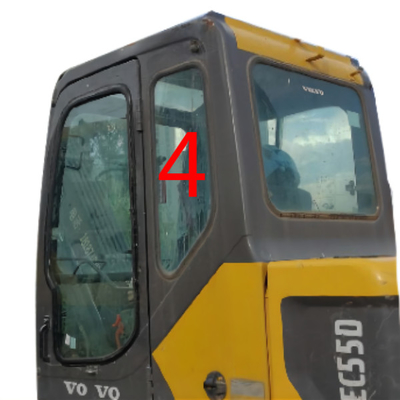 EW55C VOLVO Windshield Window Glass Left Door Rear Position NO.4