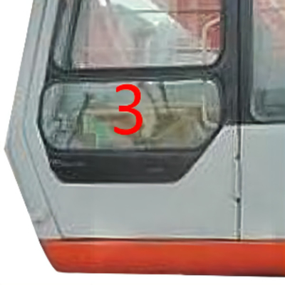 5mm Mini Digger Glass Replacement HITACHI Excavator Cab Glass