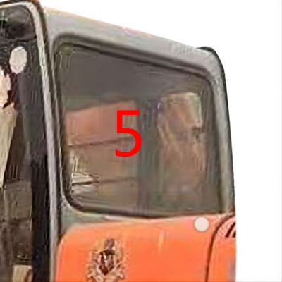 845mm Wide 645mm Height HITACHI Excavator Glass High Impact Strength Back Side NO.5