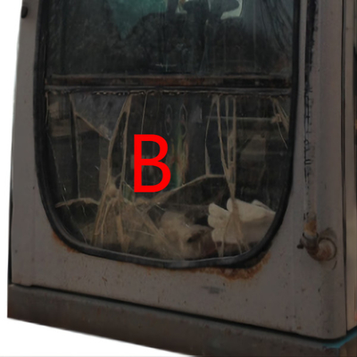 SK-6 SK230-6 SK-8 KOBELCO Excavator Window Replacement Front Down Position B