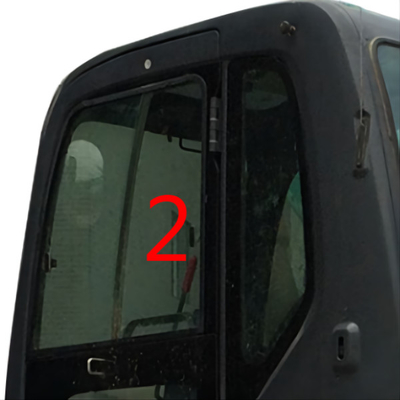 SK230-6 SK-6 SK-8 Excavator Door Window Replacement Left Straight Side Position NO.2 Windshield
