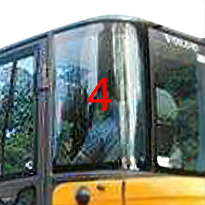 White EC60C VOLVO Windshield Glass Left Door Rear Position NO.4 Windshield