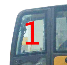 EC60 VOLVO Windshield Glass Left Side Position NO.1 Bending Resistant