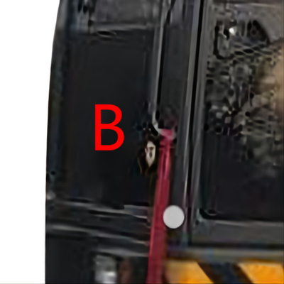 VOLVO Excavator Windscreen Replacement ISO Tempered Glass Window Front Down Position B