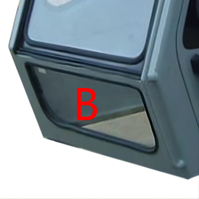 755mm 310mm Excavator Windscreen Replacement Tempered Front Down Glass