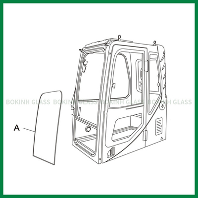 BOKINH Custom Windshield Glass 5mm Thick Front Up Position A