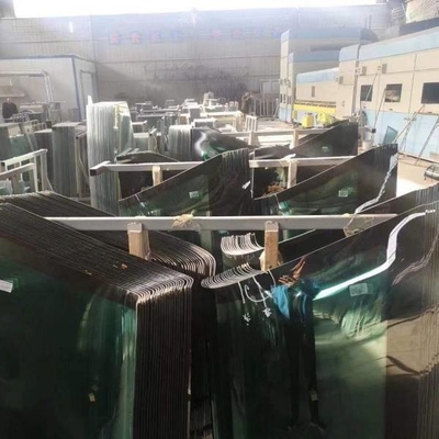Custom Excavator Window Glass Front Down Position B Windshield Replacement