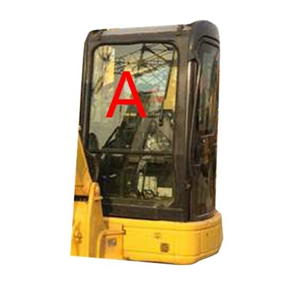 PC55MR PC55 5MM Thick Excavator KOMATSU Cab Glass Tempered Windshield Front Glass