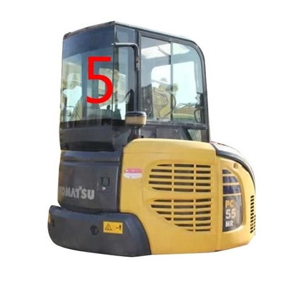 Windshield PC55MR PC55 KOMATSU Excavator Window Replacement RoHS Back Side NO.5