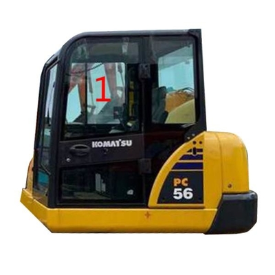PC56-7 PC56 KOMATSU Cab Glass Left Side Position NO.1 Big Glass 5mm Thick