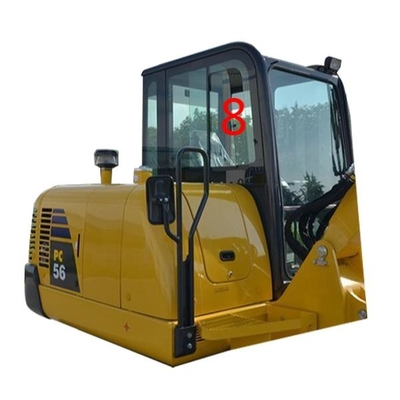 PC56-7 PC56 KOMATSU Excavator Window Replacement Right Side Position No.8